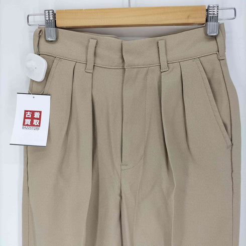 リー Lee LEESURES 2タック ポリエステル スラックス パンツ メンズ XS