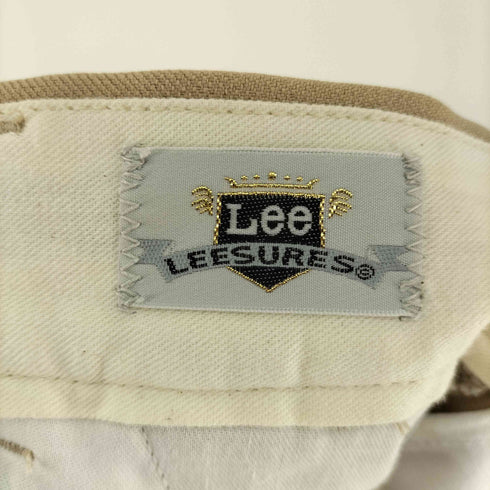 リー Lee LEESURES 2タック ポリエステル スラックス パンツ メンズ XS