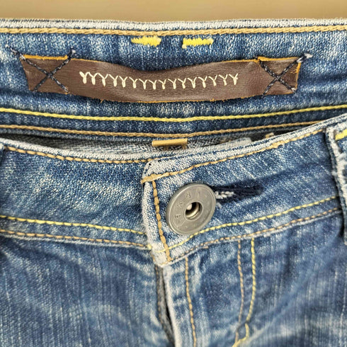 ヤヌーク YANUK DREAMER STITCH ローライズ フレア デニム パンツ レディース 25