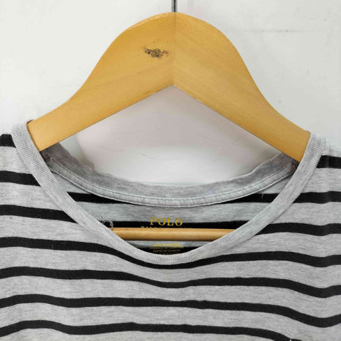 ポロラルフローレン POLO RALPH LAUREN ボーダー カットソー Tシャツ ピチT レディース import:XS