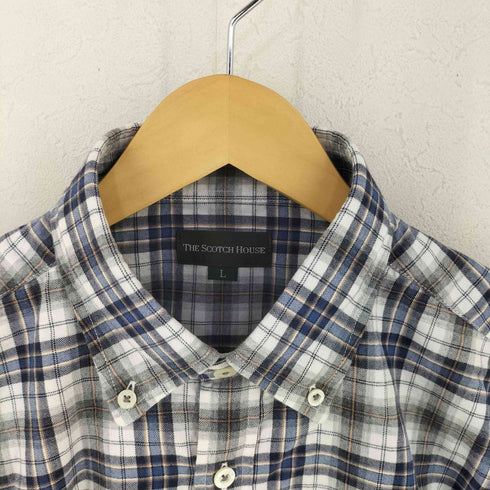 ザスコッチハウス The Scotch House ボタンダウンチェックシャツ メンズ L