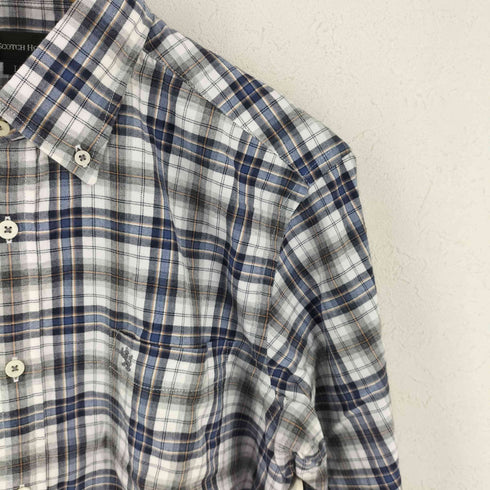 ザスコッチハウス The Scotch House ボタンダウンチェックシャツ メンズ L