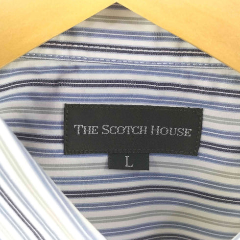 ザスコッチハウス The Scotch House ボタンダウンストライプシャツ メンズ L