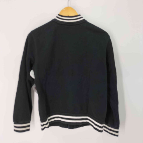 ポロラルフローレン POLO RALPH LAUREN NEW YORK ワッペン 刺繍 ジップアップ スウェット スタジャン レディース L / 14-16
