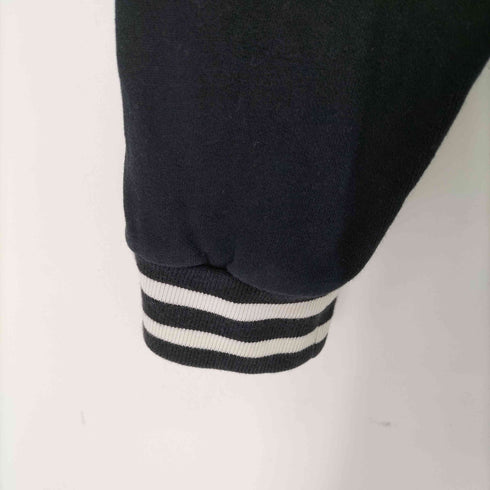 ポロラルフローレン POLO RALPH LAUREN NEW YORK ワッペン 刺繍 ジップアップ スウェット スタジャン レディース L / 14-16