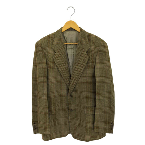 メンズビギ MENS BIGI チェック柄 ウール シングル テーラードジャケット メンズ 46