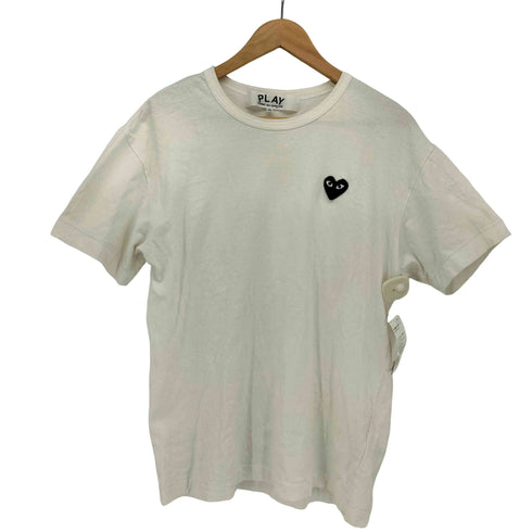 プレイコムデギャルソン PLAY COMME des GARCONS ハート ロゴ ワンポイント 刺繍 S/S クルーネック Tシャツ メンズ JPN:XL