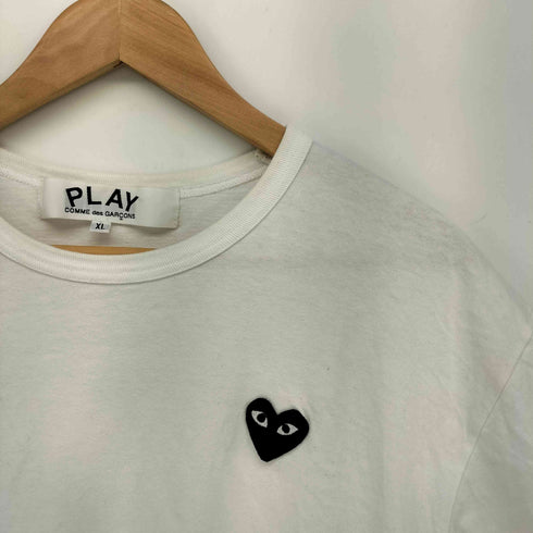 プレイコムデギャルソン PLAY COMME des GARCONS ハート ロゴ ワンポイント 刺繍 S/S クルーネック Tシャツ メンズ JPN:XL