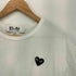 プレイコムデギャルソン PLAY COMME des GARCONS ハート ロゴ ワンポイント 刺繍 S/S クルーネック Tシャツ メンズ JPN:XL