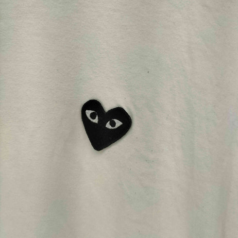 プレイコムデギャルソン PLAY COMME des GARCONS ハート ロゴ ワンポイント 刺繍 S/S クルーネック Tシャツ メンズ JPN:XL