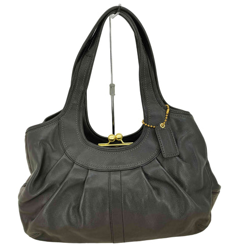 コーチ COACH エルゴ プリーテッド レザー キスロック トートバッグ レディース