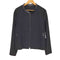 ランバンコレクション LANVIN COLLECTION lamb leather 襟レザー ジップアップブルゾンジャケット レディース 50-36