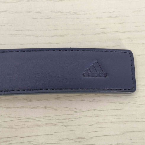 アディダス adidas シルバーバックル レザーベルト メンズ
