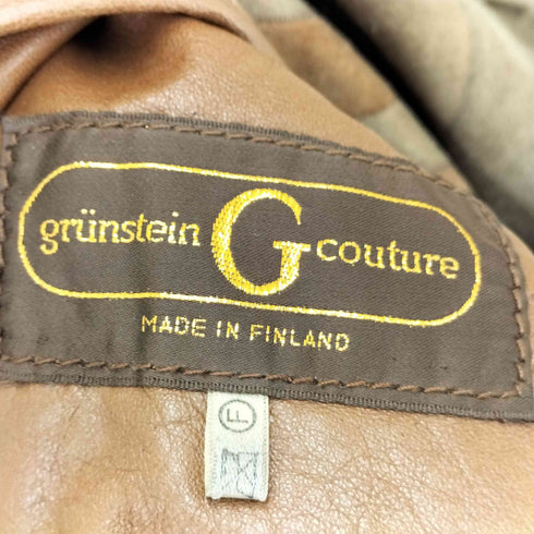 grunstein G couture 裏ファー デザインスエードコート レディース