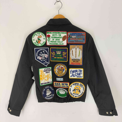 ビームスボーイ BEAMS BOY ワッペン刺繍ジップアップジャケット ナイロン レディース