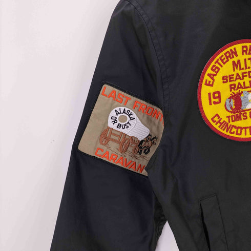 ビームスボーイ BEAMS BOY ワッペン刺繍ジップアップジャケット ナイロン レディース