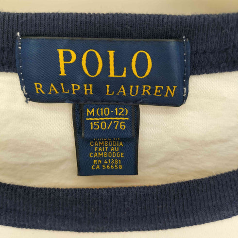 ポロラルフローレン POLO RALPH LAUREN POLO No67 かすれプリント リンガー S/S Tシャツ レディース import:M