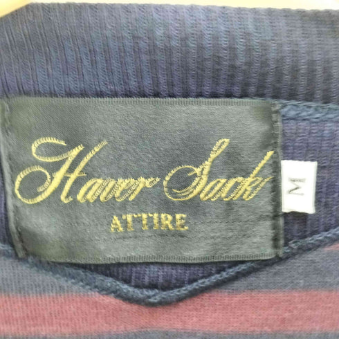 ハバーサックアタイア HAVERSACK ATTIRE ボーダーニットセーター メンズ JPN:M