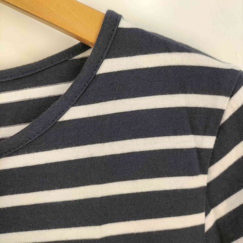 ラルフローレン RALPH LAUREN スモールポニー刺繍 ボーダーTシャツ ワンピース レディース import:M