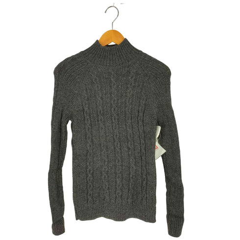 ウィークエンドマックスマーラ Weekend Max Mara ルーマニア製 ウール モックネック ケーブル ニット レディース import:L