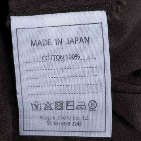 フォーティーファイブアール 45R コットン100% L/S カットソー レディース JPN:2