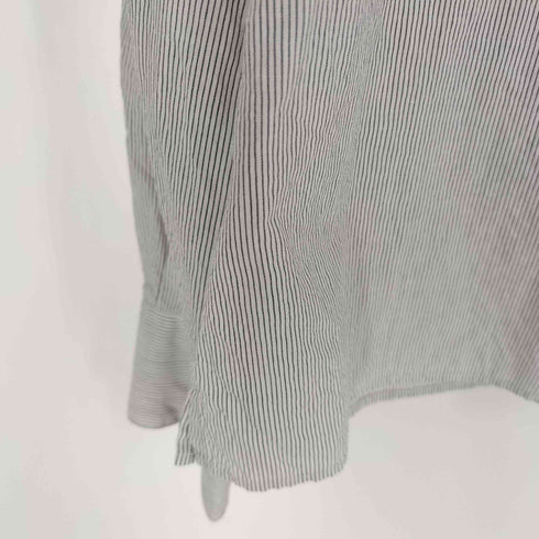マーガレットハウエル MARGARET HOWELL コットンウール ストライプ レギュラーカラーシャツ レディース JPN:2
