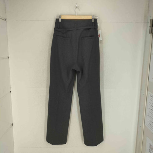 イウエンマトフ AEWEN MATOPH センタープレス ハイウエストスラックスパンツ レディース