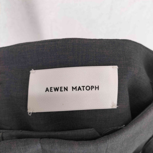 イウエンマトフ AEWEN MATOPH センタープレス ハイウエストスラックスパンツ レディース