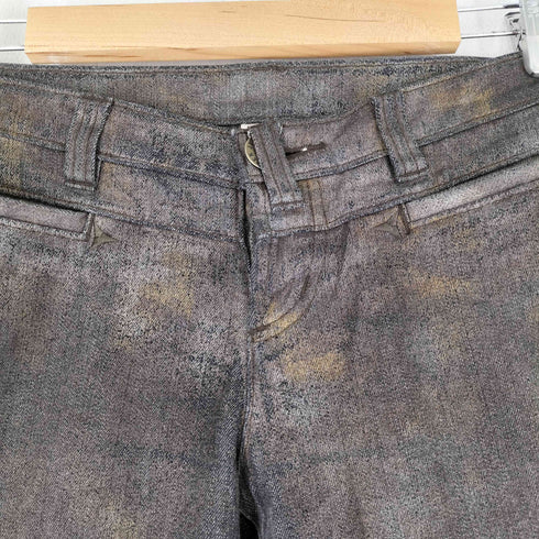 ジャンポールゴルチエ Jean Paul GAULTIER コーティングクロップドデニムパンツ レディース JPN:40