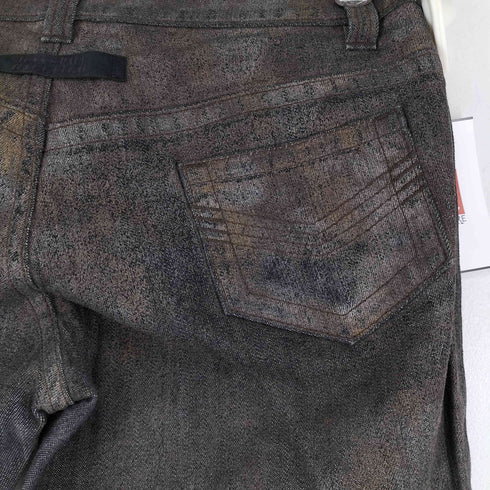 ジャンポールゴルチエ Jean Paul GAULTIER コーティングクロップドデニムパンツ レディース JPN:40