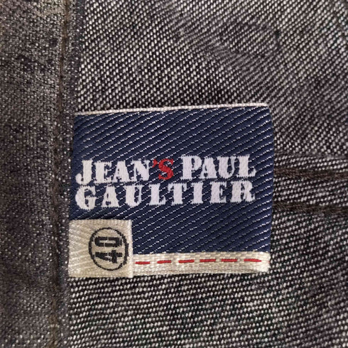 ジャンポールゴルチエ Jean Paul GAULTIER コーティングクロップドデニムパンツ レディース JPN:40