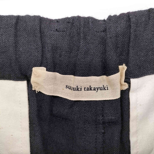 スズキタカユキ suzuki takayuki リネンタックイージーパンツ メンズ