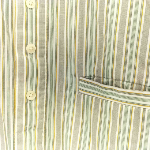 ギャップ Gap 00s インド製 CLASSIC FIT ボーダー 半袖 チェックシャツ メンズ L