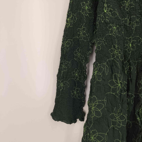 ミーイッセイミヤケ me ISSEY MIYAKE 総柄 カリフラワー ブロッコリーシャツ レディース