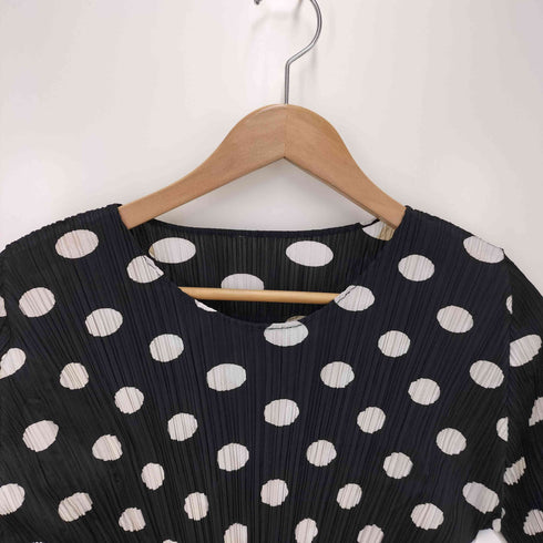 プリーツプリーズイッセイミヤケ PLEATS PLEASE ISSEY MIYAKE ドット柄 プリーツ トップス レディース JPN:3