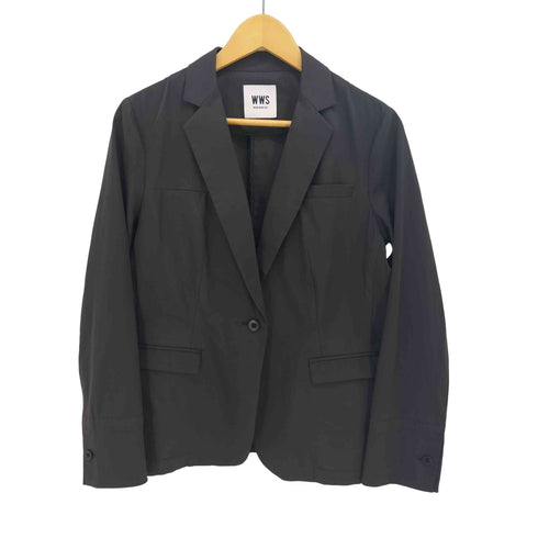 WWS WORK WEAR SUIT テーラードライトジャケット 洗える 速乾 撥水 ストレッチ ワークウェアスーツ スーツ型作業着 ウォッシャブル レディース LL