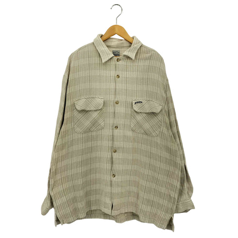 RUSTY インド製 フラットポケット ロングスリーブチェックシャツ メンズ XL