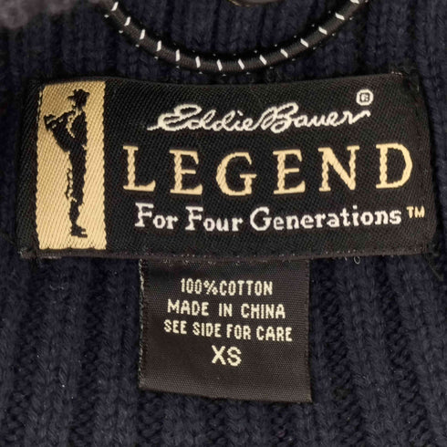 エディーバウアー Eddie Bauer 00S コットン リブニット メンズ JPN:XS