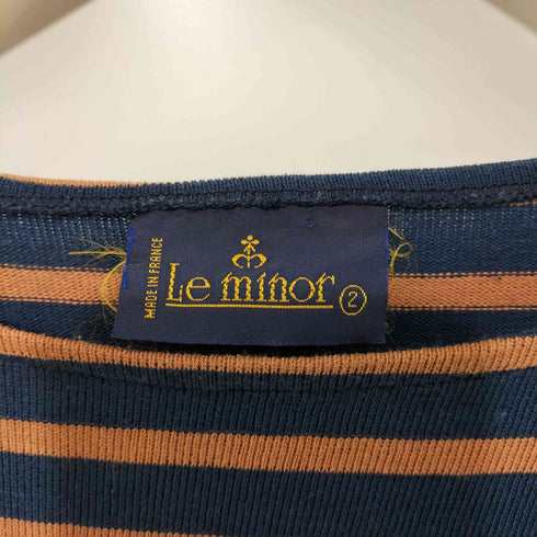 ルミノア Le minor ボーダーバスクシャツ メンズ JPN:2