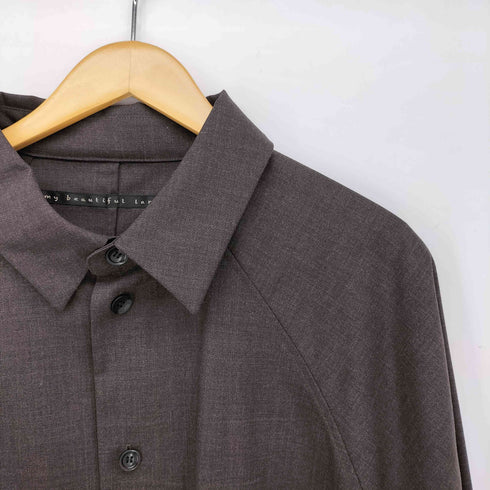 マイビューティフルランドレット my beautiful landlet ウーステッド L/S ビッグシャツ メンズ JPN:1