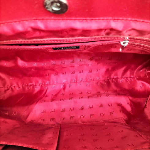 アルマーニジーンズ ARMANI JEANS ラインストーンエナメルトートバッグ y2k レディース