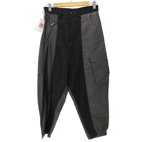 ストフ STOF 20AW 多重人格 ドッキング カーゴ サルエル レザー カーゴ パンツ メンズ