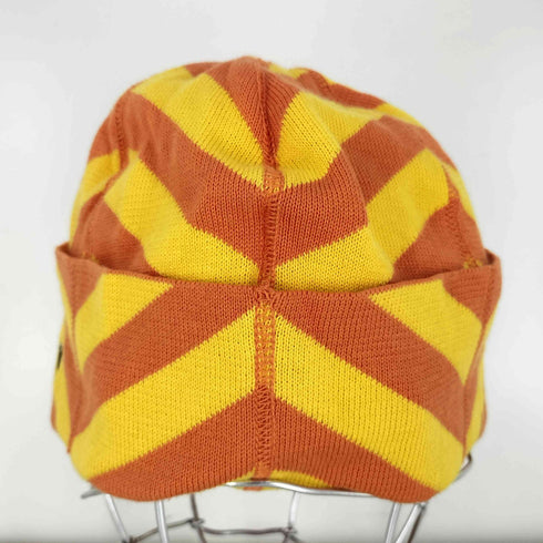 ヴィヴィアンウエストウッド Vivienne Westwood オーブロゴ刺繍 ストライプ ビーニー Y2K レディース