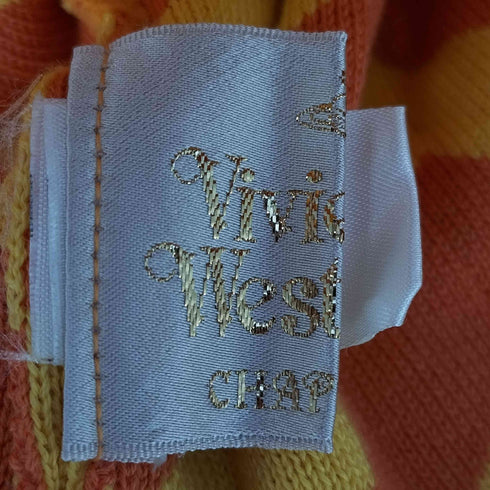 ヴィヴィアンウエストウッド Vivienne Westwood オーブロゴ刺繍 ストライプ ビーニー Y2K レディース