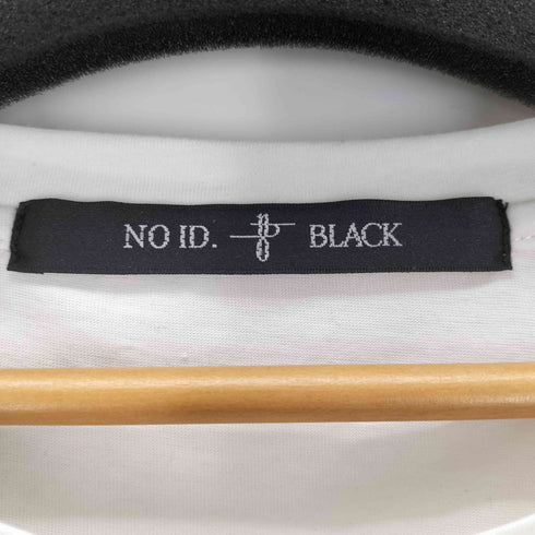 ノーアイディーブラック NO ID.BLACK ジオメトリックプリント7分袖BIG-Tシャツ メンズ ONE SIZE