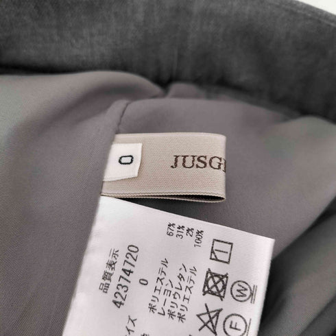 ジャスグリッティー JUSGLITTY シンプル タック ワイドパンツ レディース JPN:0