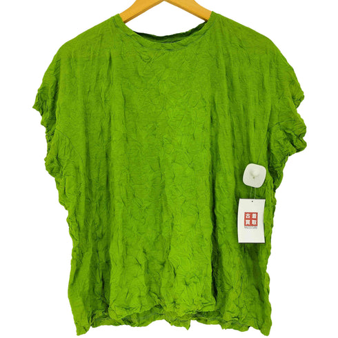 イッセイミヤケミー ISSEY MIYAKE me 18aw シワ加工 クルーネックTシャツ レディース