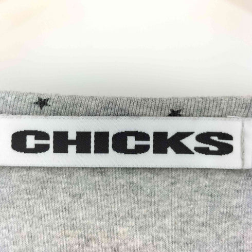 CHICKS On It Star One-Shoulder Color Block Long Sleeve Melange レディース FREE