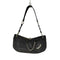 ジューシークチュール JUICY COUTURE ブラックレザーミニバゲットショルダーバッグ レディース