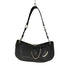 ジューシークチュール JUICY COUTURE ブラックレザーミニバゲットショルダーバッグ レディース